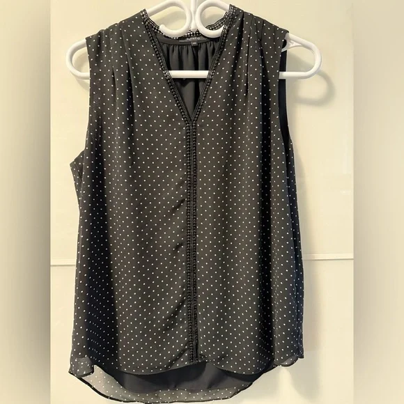 RW&CO Black Polka Dot Sleeveless Top - Picture 3 of 6